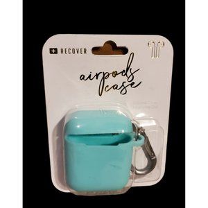 Airpod Silicone Case Teal Blue w/ Carry Clip for Airpods 2 & 1